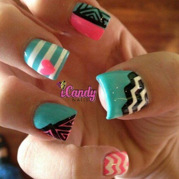 Latest 80 Simple Nail Art Designs for Short Nails: 2015