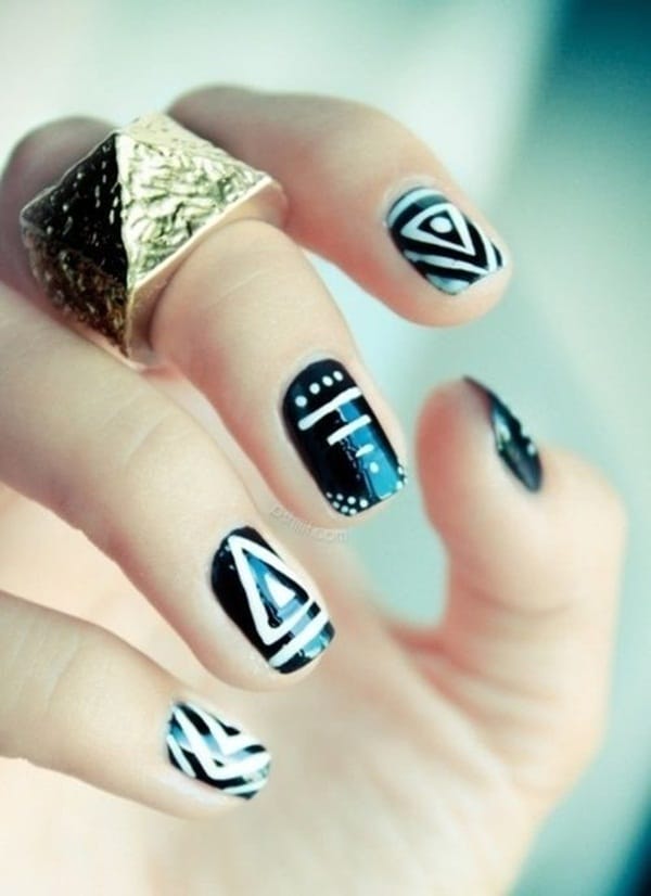 Simple Nail Art Designs for Short Nails (43)