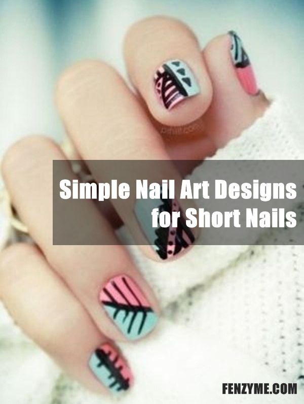 Simple Nail Art Designs for Short Nails (58)
