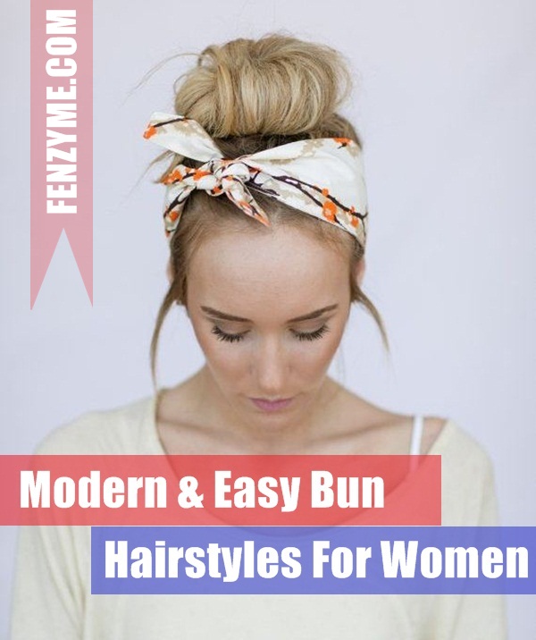 Easy Bun Hairstyles for Women (1)