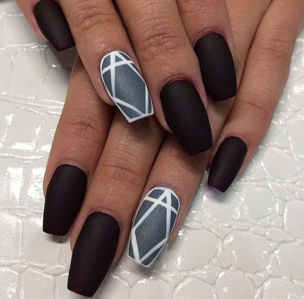 60 Simple Matte Nail art Designs for Beginners