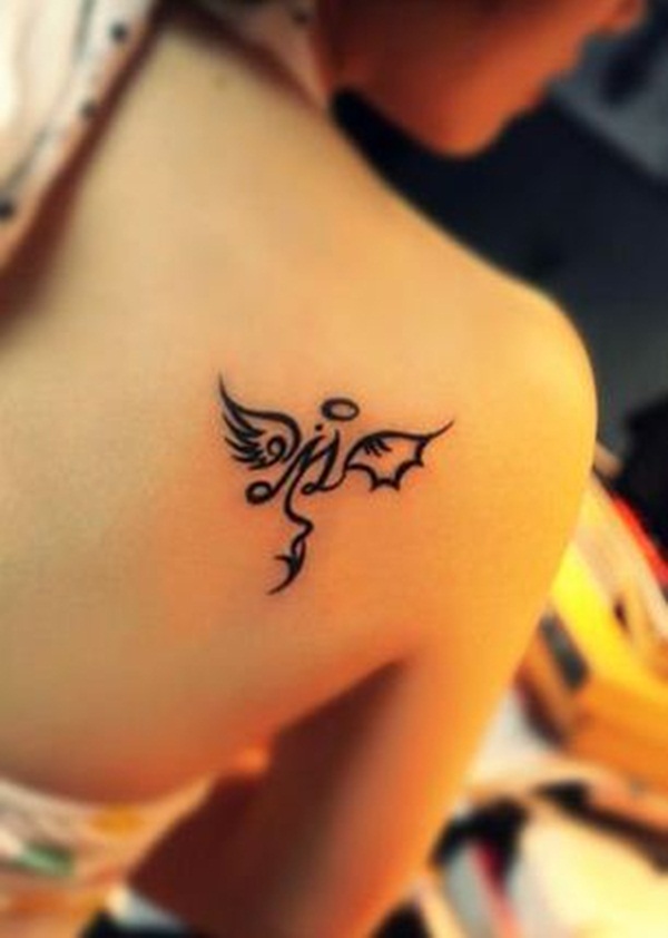 Angel Tattoo Designs for Girls and Boys (17)
