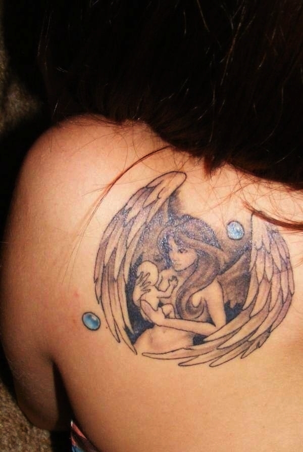Angel Tattoo Designs for Girls and Boys (24)