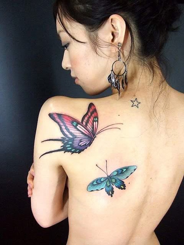 Butterfly Tattoo Designs for Girls (16)