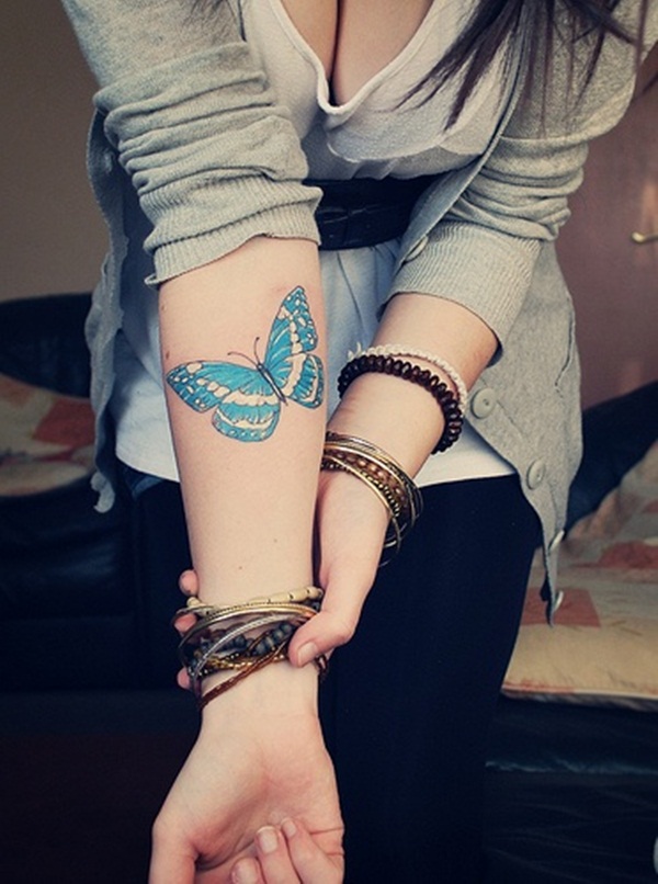 Butterfly Tattoo Designs for Girls (26)