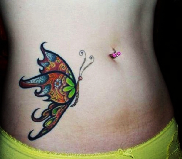 Butterfly Tattoo Designs for Girls (36)