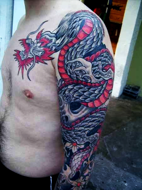Dragon Tattoo Designs for Men and Women (23)