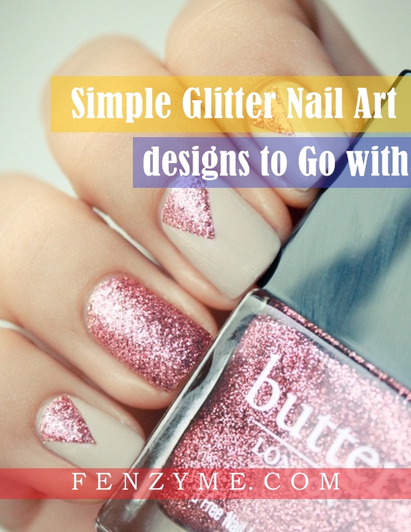 Simple Glitter Nail Art designs1.1