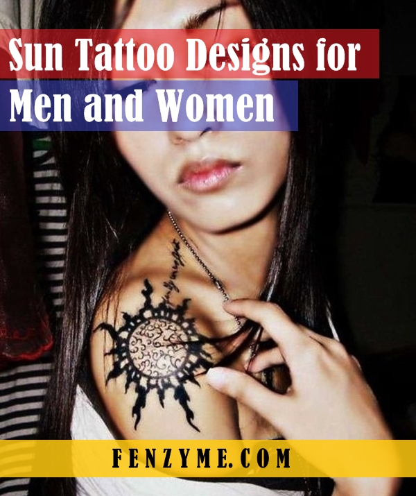 Sun Tattoo Designs for Men and Women (1)