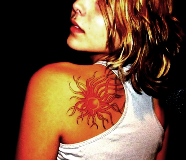 Sun Tattoo Designs for Men and Women (19)