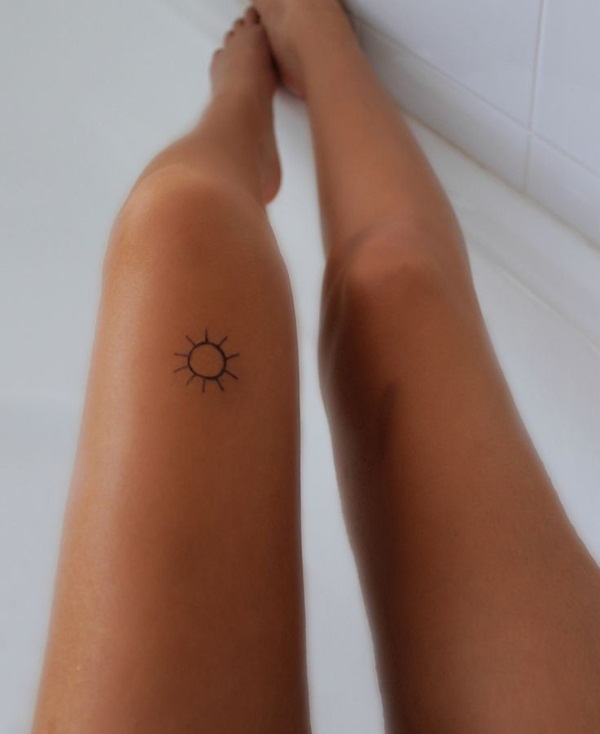 Sun Tattoo Designs for Men and Women (20)