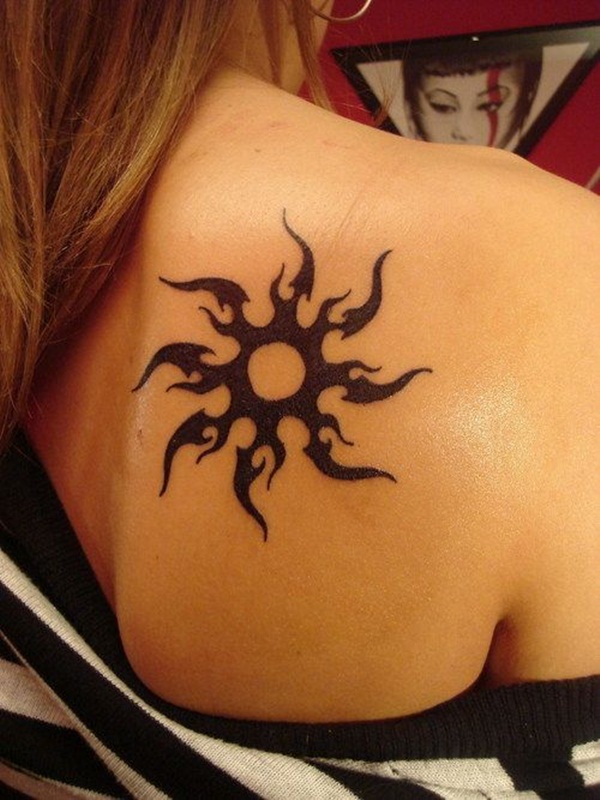 Sun Tattoo Designs for Men and Women (24)