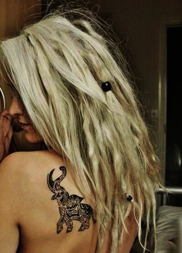 Elephant Tattoo Designs for Girls13