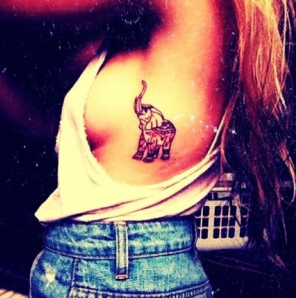 Elephant Tattoo Designs for Girls15