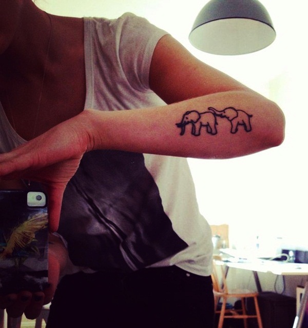 Elephant Tattoo Designs for Girls18