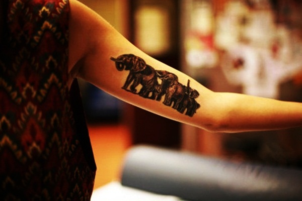 Elephant Tattoo Designs for Girls19