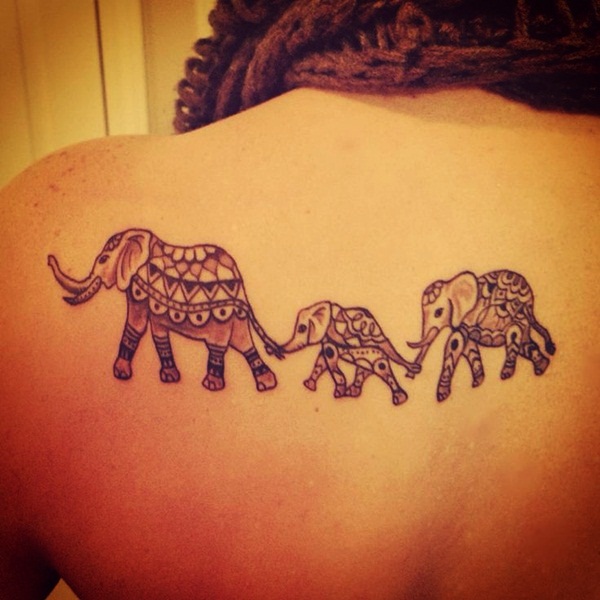 Elephant Tattoo Designs for Girls25