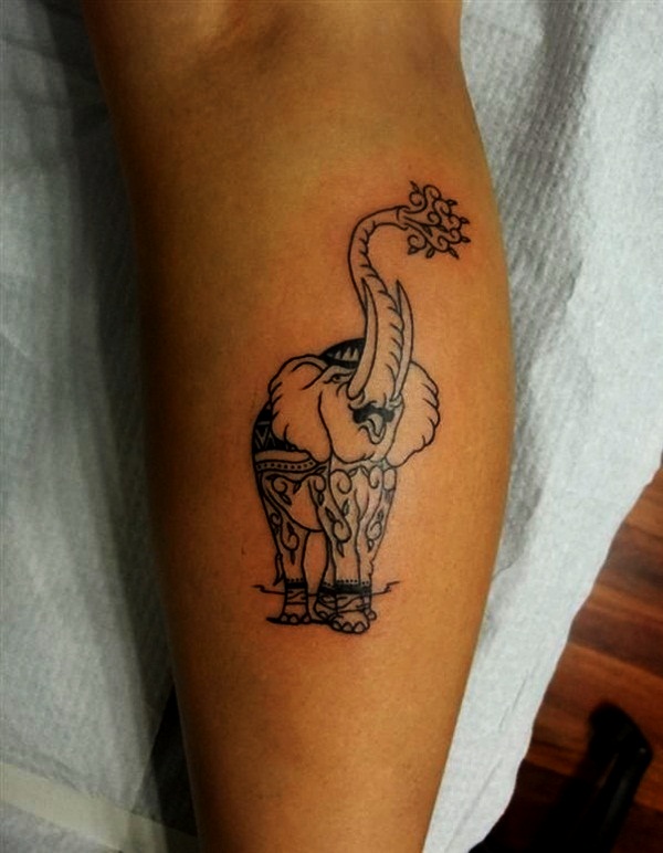 Elephant Tattoo Designs for Girls27