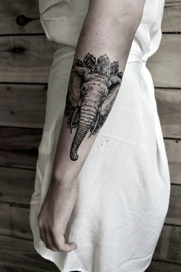 Elephant Tattoo Designs for Girls4