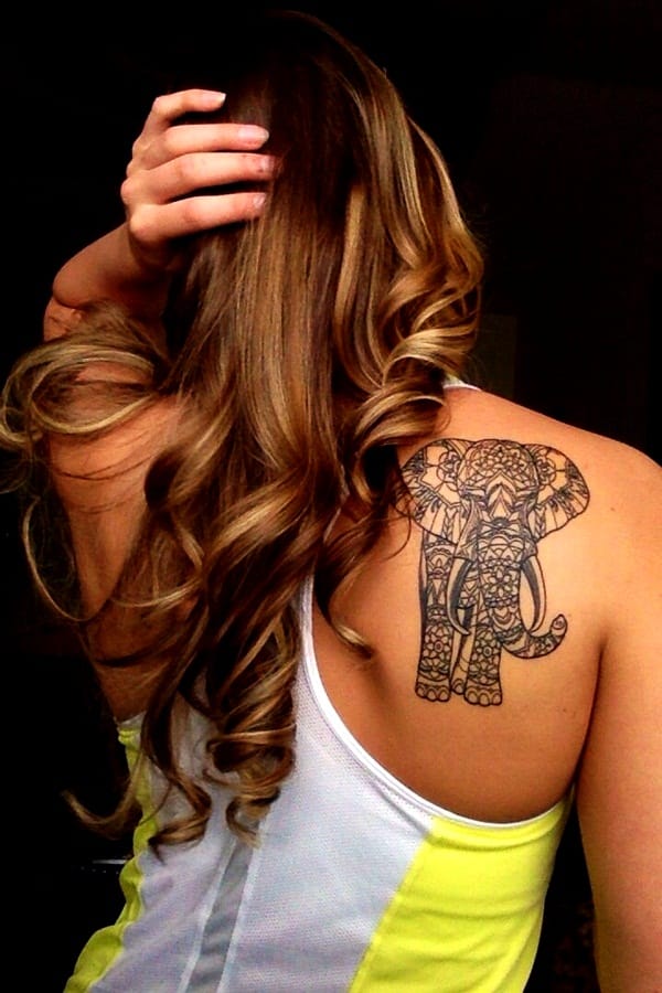 Elephant Tattoo Designs for Girls7