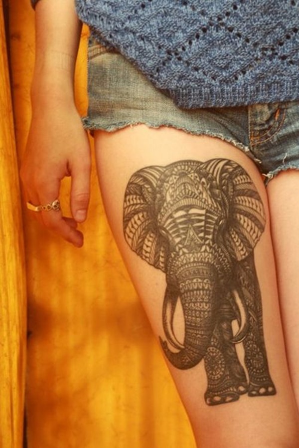 Elephant Tattoo Designs for Girls9