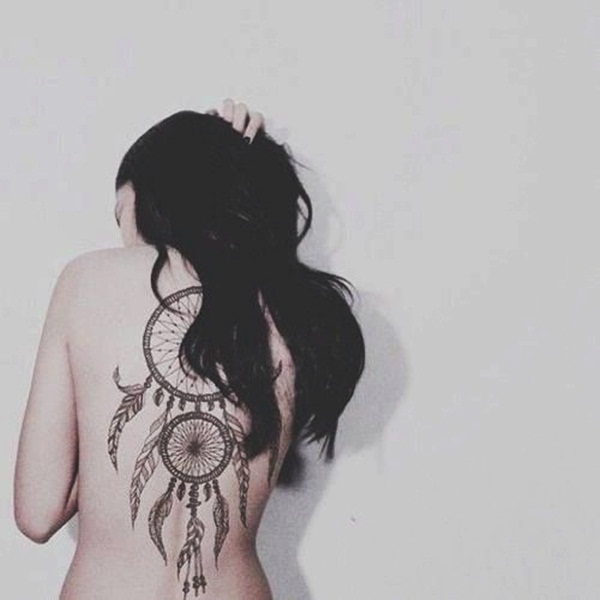 Sexy Dreamcatcher Tattoo Designs for Girls15