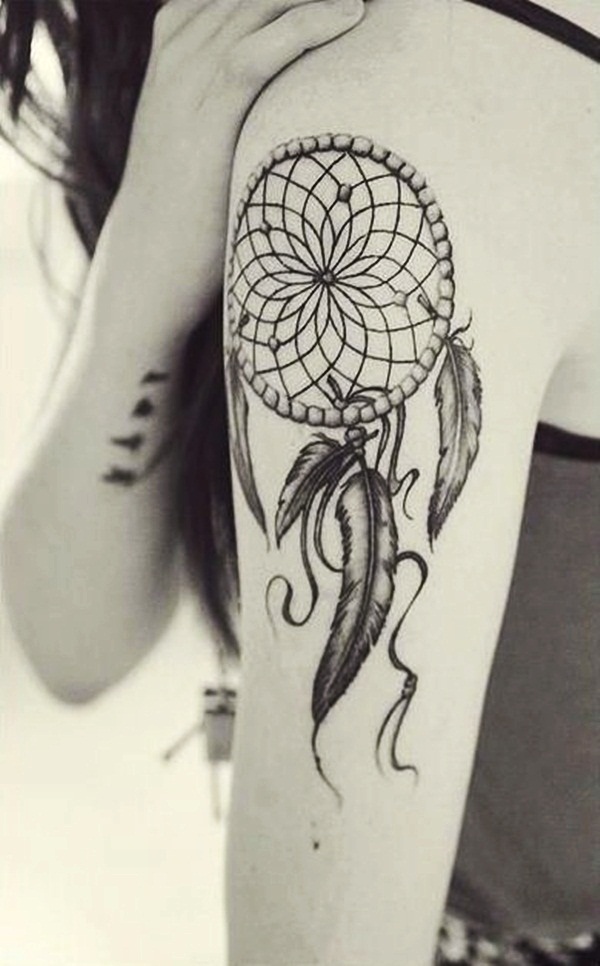 Sexy Dreamcatcher Tattoo Designs for Girls17