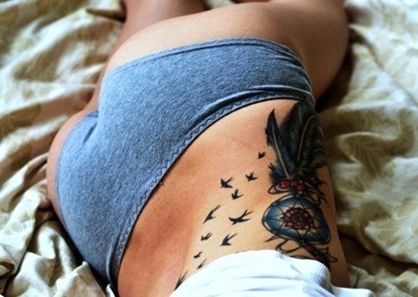 Sexy Dreamcatcher Tattoo Designs for Girls4