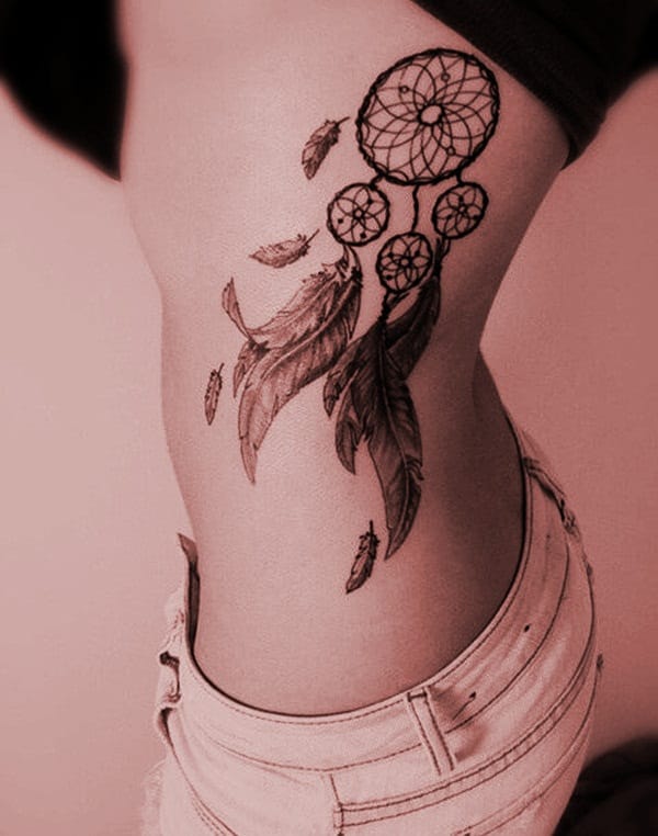 Sexy Dreamcatcher Tattoo Designs for Girls9