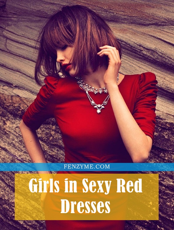 Girls in Sexy Red Dresses1.1