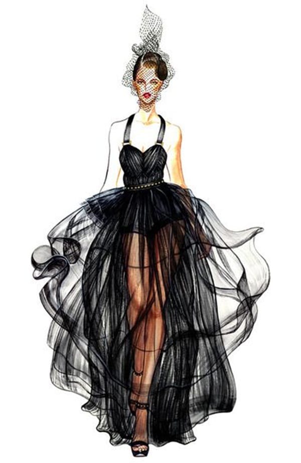 Glamorous Fashion Sketches And Illustrations Best