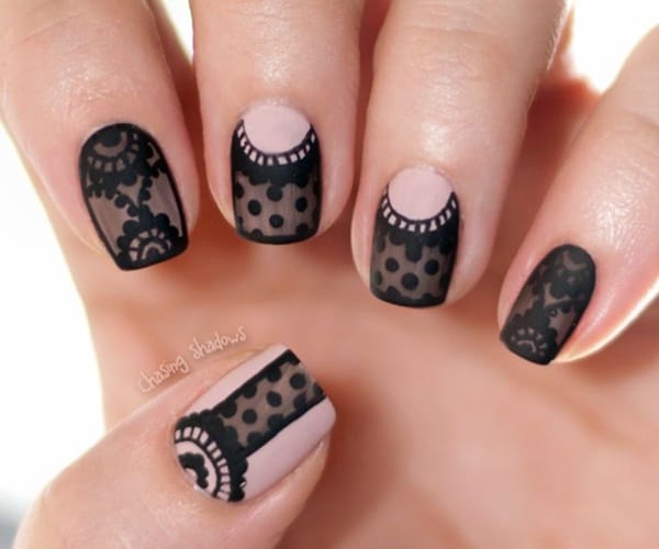 40 Classy Black Nail Art Designs for Hot Women