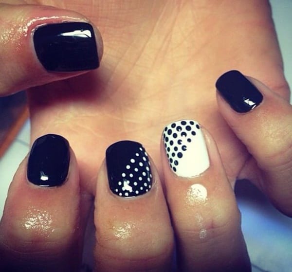 40 Classy Black Nail Art Designs for Hot Women