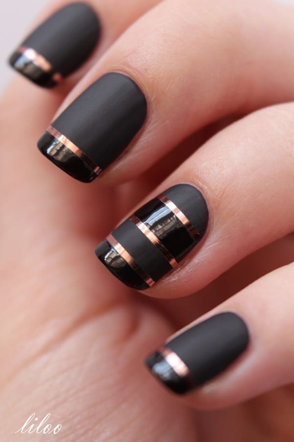 40 Classy Black Nail Art Designs for Hot Women