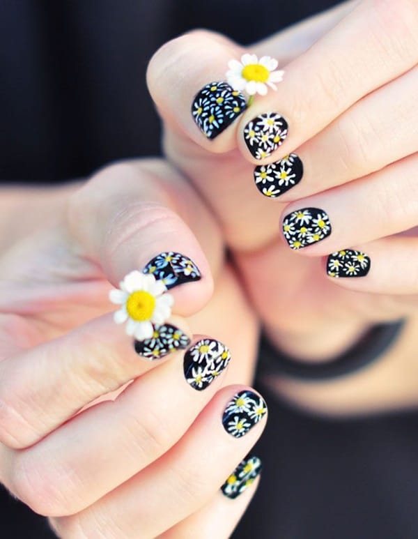 Flowers Nail Decals Together With Flower Nail Design Furthermore Soft