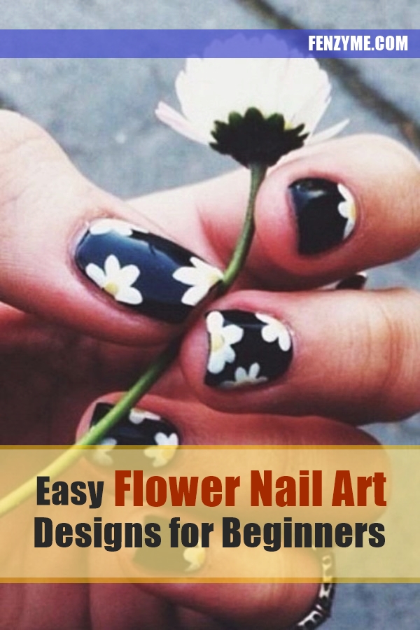 Easy Flower Nail Art Designs for Beginners1.2