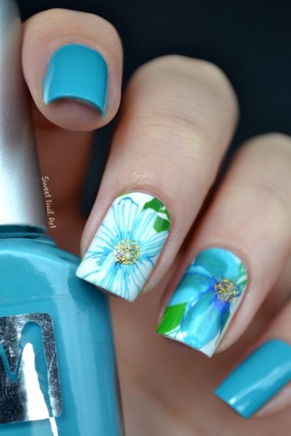 Easy Flower Nail Art Designs for Beginners1