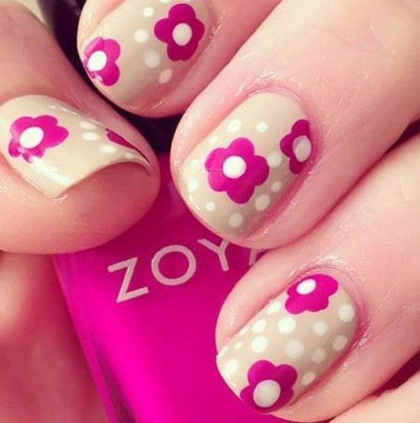 45 Easy Flower Nail Art Designs for Beginners