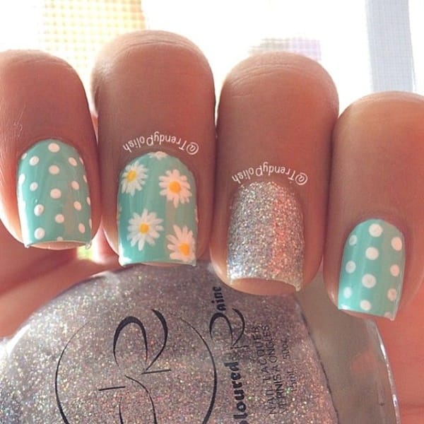 45 Easy Flower Nail Art Designs for Beginners