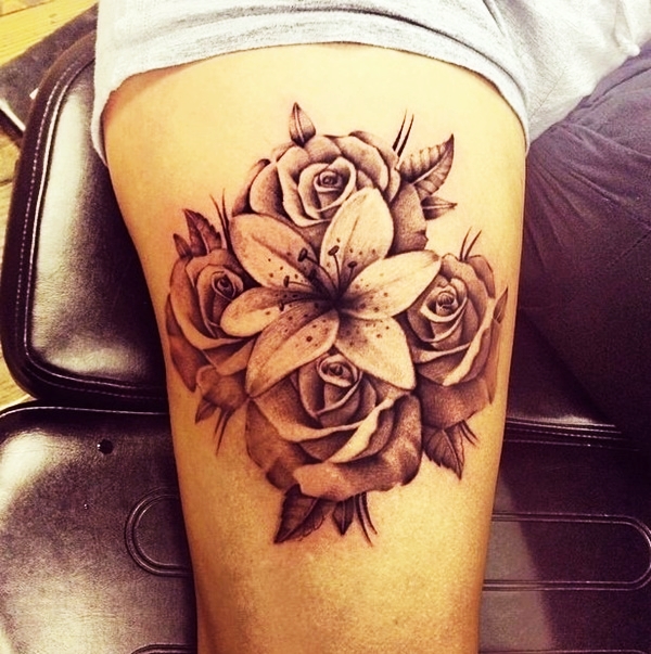 Lily tattoo designs for girls (18)