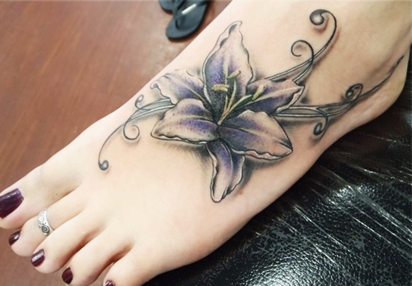 Lily tattoo designs for girls (6.1)
