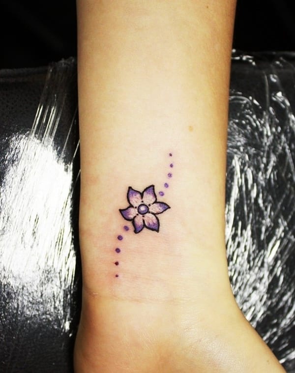 HD Small Lily Tattoos On Wrist Download