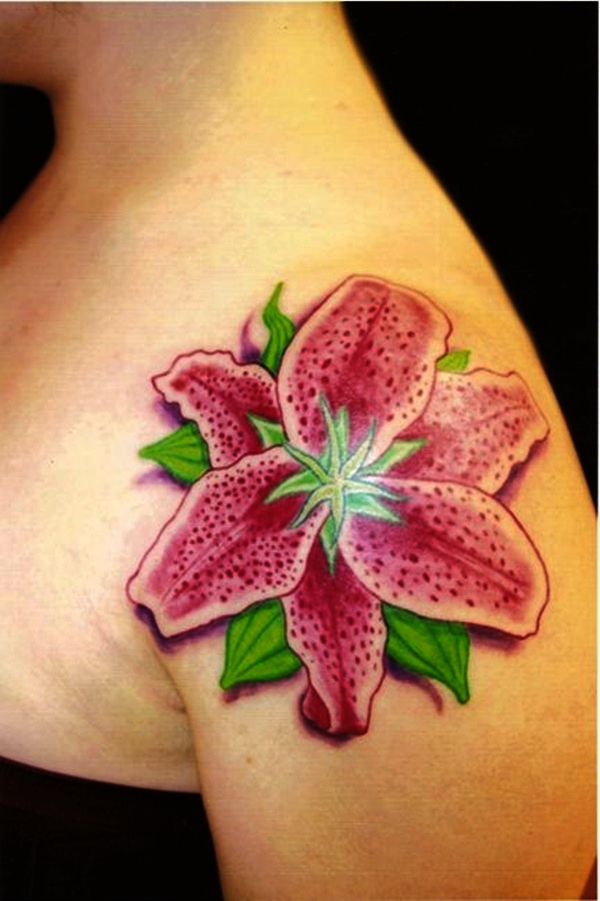 Lily tattoo designs for girls (9)