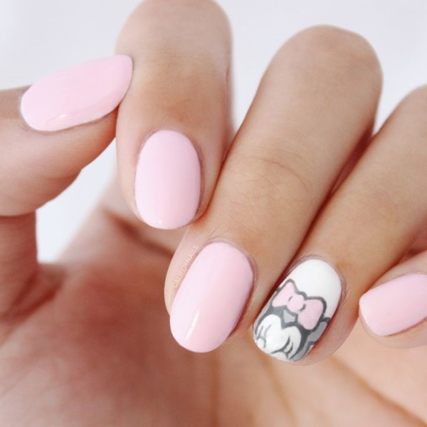Pink Nail Art Designs for Beginners14.1