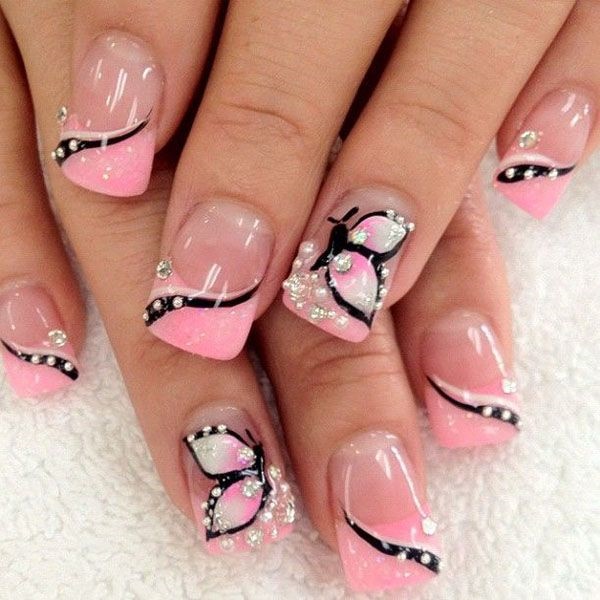 Pink Nail Art Designs for Beginners14