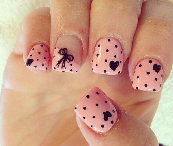 Pink Nail Art Designs for Beginners17