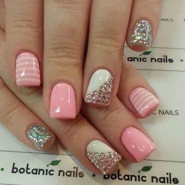 Pink Nail Art Designs for Beginners19.1