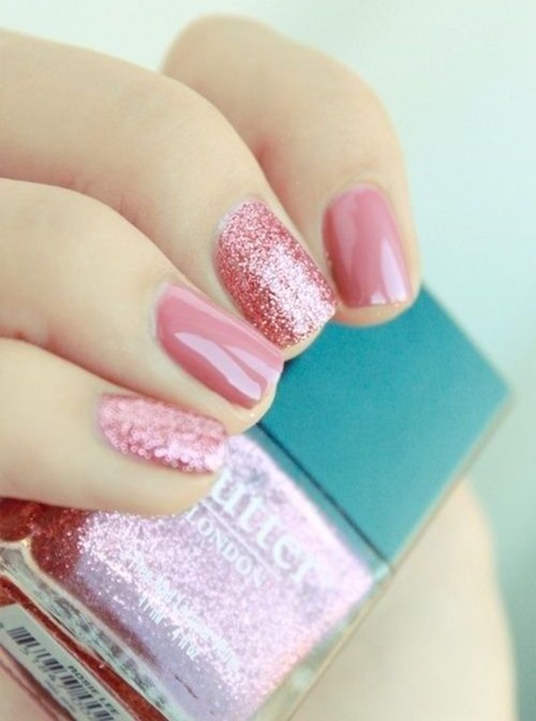 Pink Nail Art Designs for Beginners22