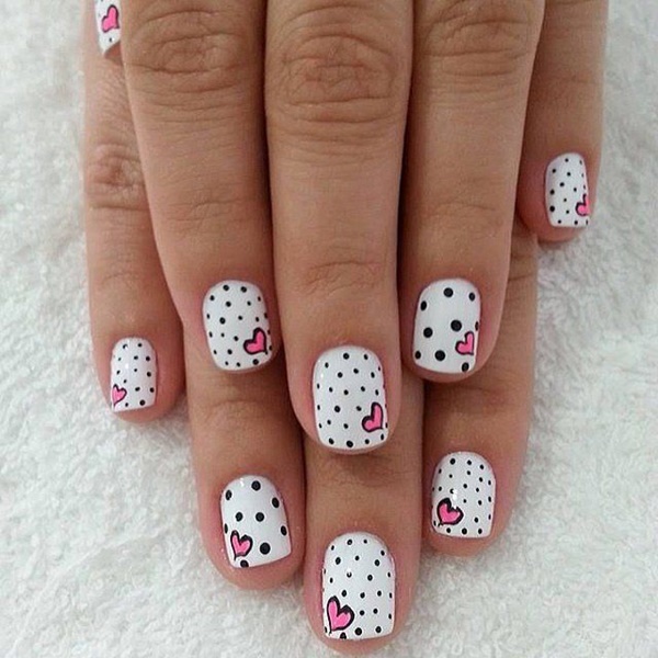 Pink Nail Art Designs for Beginners23
