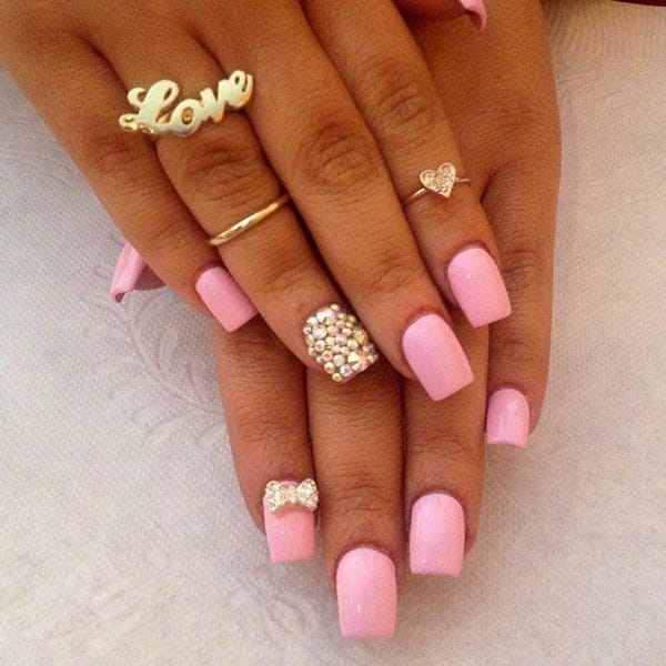 70 Cute Pink Nail Art Designs for Beginners